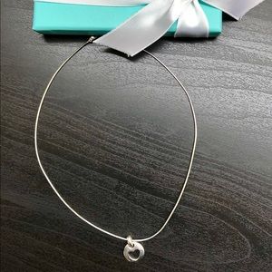 1999 Tiffany & Co 925 Open Heart Link necklace